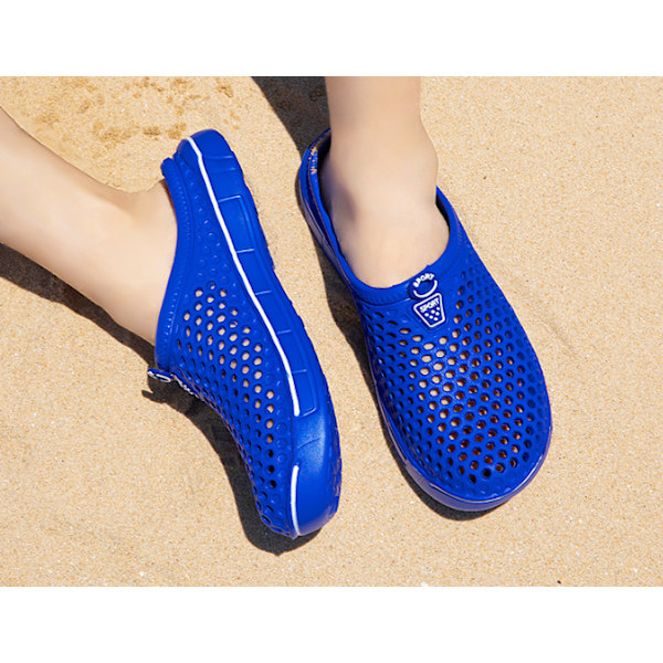 Unisex Träskor Casual Tofflor Snabbtorkande Sandaler Blå Blue 40