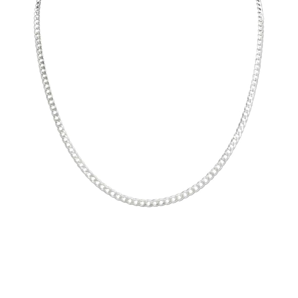 Silverkedja Halsband Kedjelänk Silver 3.5mm silver