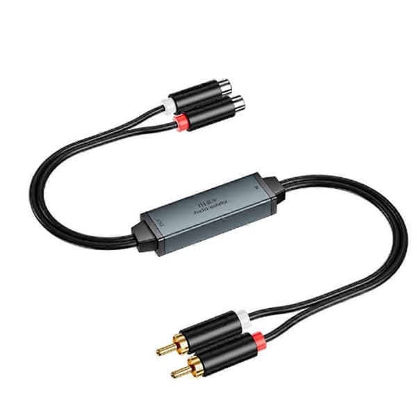 AV100C til RCA Audio Isolator Common Ground Støjfilter 36 ABS 36