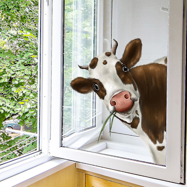 Pvc cow window decal, wall decals, window decal, decorative decal