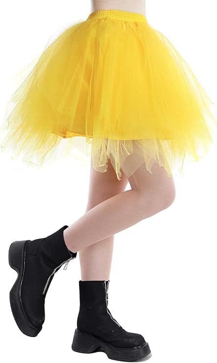 Tutu til kvinder - Karneval, Ballet, Halloween, Maskerade yellow