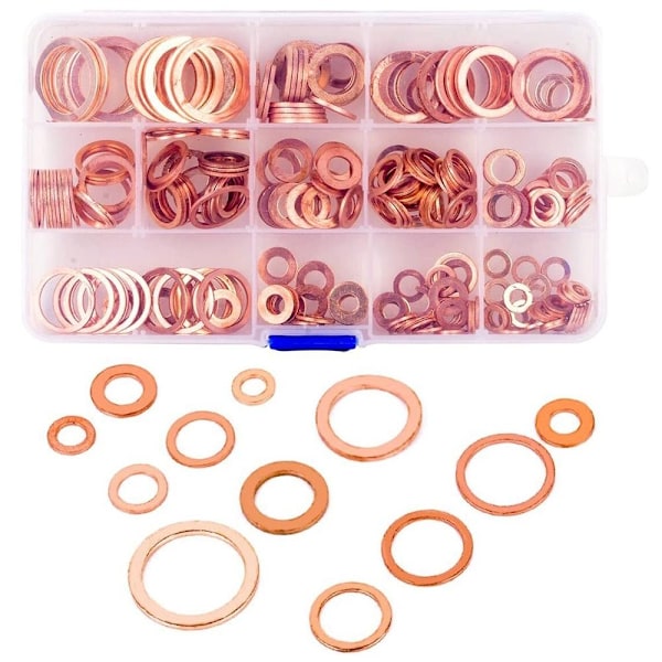 Kupari Tiiviste Kuparinen Kiinteä 200 kpl 200PCS