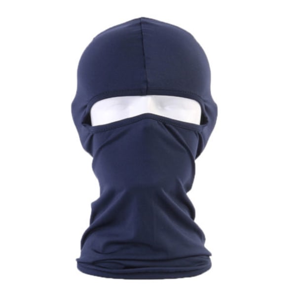 Balaklava - hiihtomask - huppu - Päähuppu - Pyöräilymask aurinkosuojaksi ida Navy blue