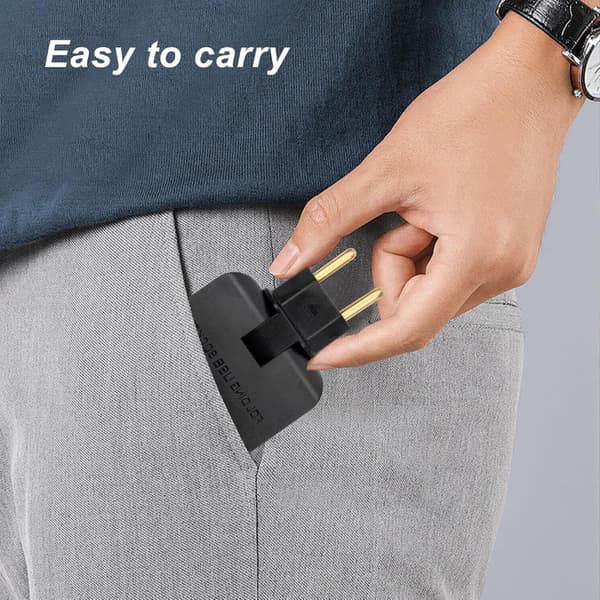 2 litteän pistorasian sarja USB + USB-C -sovittimella - 180º amerikkalainen ja eurooppalainen sovitin 220 V