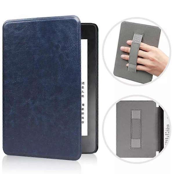 Slimshell Cover til 7\" Kindle Paperwhite (12. generation) 2024 Premium PU Cover dark blue