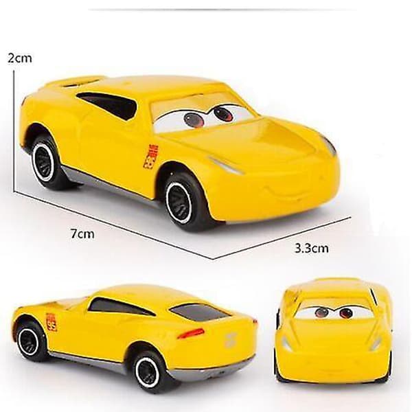 6-pack Pixar Bilar Blixten McQueen Racerbilar Leksakssamling för Barnpresenter