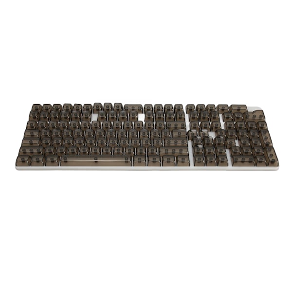 Keycap-sett med 132 taster, høyt transparent PC CBSA, høyt matt, ergonomisk DIY-erstatning, keycaps for mekanisk tastatur, svart