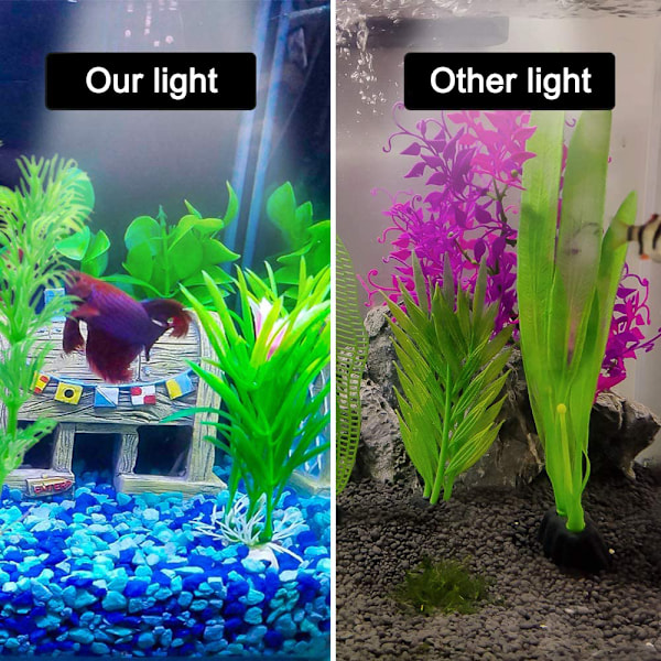 X3 fiskeakvarium LED-belysning skala fiskeakvarium lys høj lysstyrke