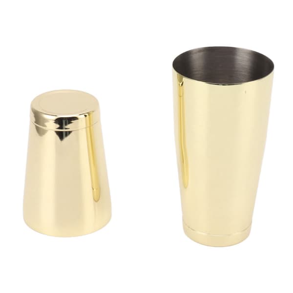 304 rustfrit stål todelt cocktailshaker (med bundkop) gold