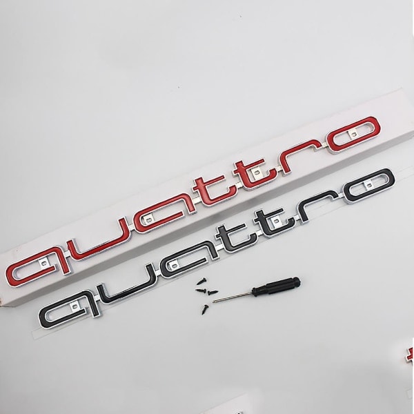 Sejt Quattro Logo Emblem Bilsticker Frontgrill Nedre Trim til Aud-i A6 A7 z