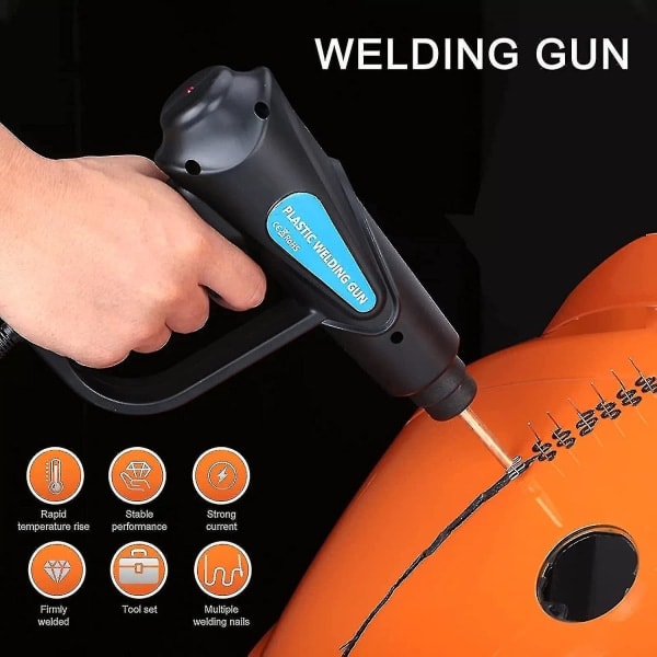 70W Plastsvetsmaskin för Bilstötfångarlagning Kit Tång 4 Vågklammer Svetslagning Reparationsmaskin