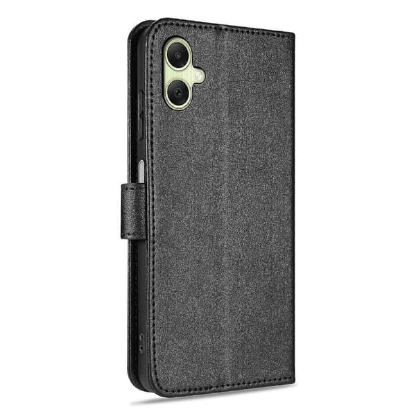 AZNS Sauehudtekstur Flip-deksel Svart For Samsung Galaxy A06 4G / 5G Black