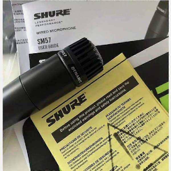 Shure SM57 SM57-LC Kardioid Dynamisk Kablet Instrument Mikrofon Sort
