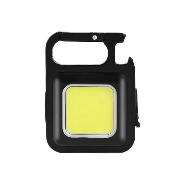 Mini LED lommelykt nøkkelring arbeidslys 800 kapasitet oppladbar