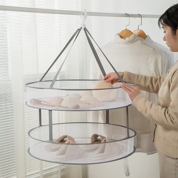Tørrenet til tøj, sokker, undertøj, sweater, stor dobbeltlag Large Double Layer 61cm