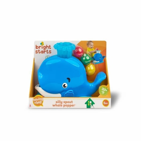 LIGHT STARTS Leke for baby og barn, ballskyting, lyd og lys, Hval