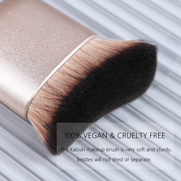 Selvbrunerbørste/kropsmakeupbørste, skab perfekt benmakeup, velegnet til selvbruner kropsmakeup, Kabuki-børste.