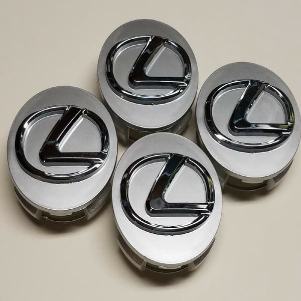 För Lexus hjulnavkapsel 62MM Lexus bilhjulscentrum plastkåpa Lexus logotyp-grå (4-pack)
