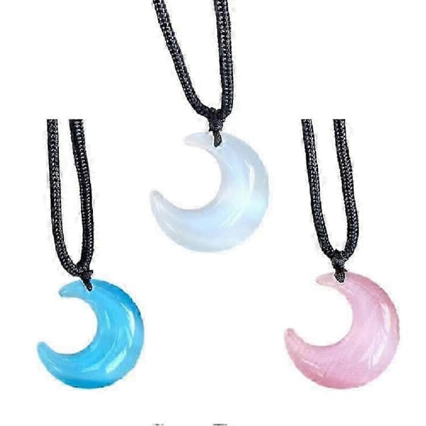 Krystal Halvmåne Vedhæng Halskæde Kravebenskæde Choker Statement Smykker!XX8 1