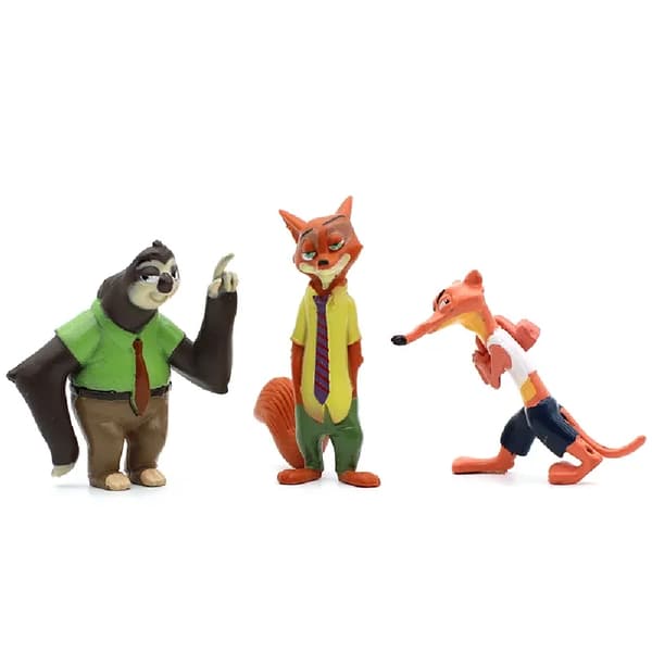 12 kpl Disney Pixar Zootopia Zootropolis Toimintahahmo Lelu