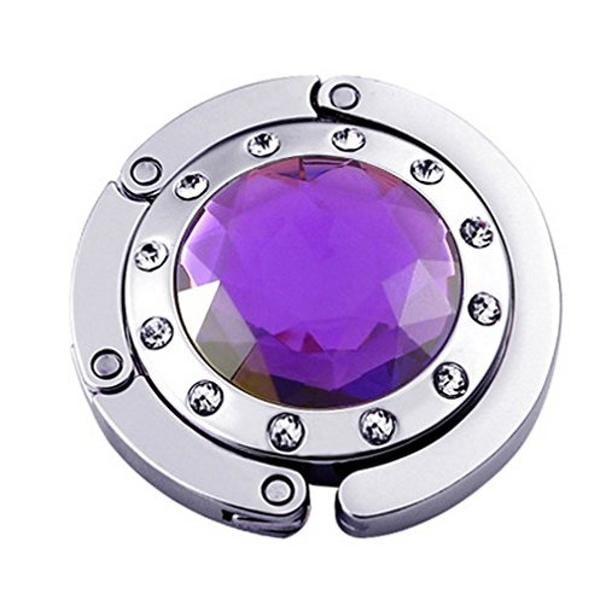 Veskekrok Rhinestone - 16 forskjellige farger Blå (Mörk)