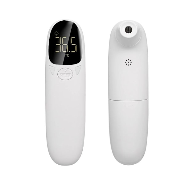 Stort LCD IR Termometer Febertermometer Vit White