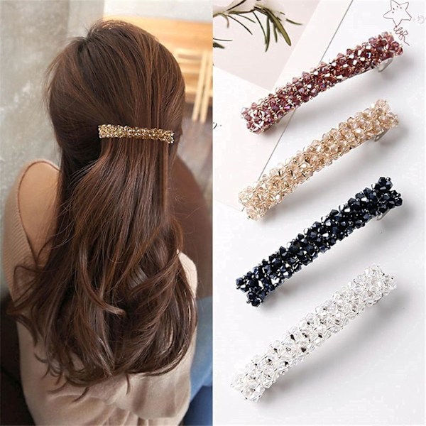 7pcs Fashion Crystal Rhinestone Hairpin Anti-Slip Strong Fixed Hairpin Elegant Lady Hairpin Small Hairpin Girl Lady Shiny Gift