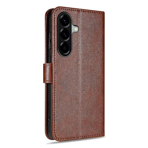 AZNS Sauehudtekstur Flip Case Brow For Samsung Galaxy A56 5G Brown