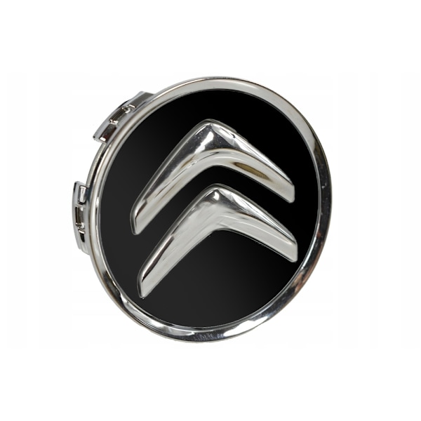 4-Pack - Citroën Navkapslar / Hjulnavsemblem - Bil 60mm - Svart 90