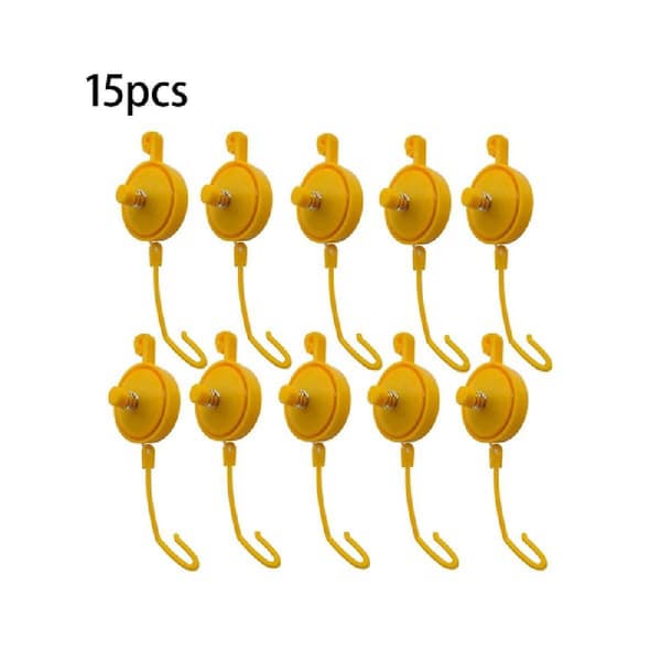 Växtjojo växthängare med stopp, justerbart inomhusväxtstöd jojo (15-pack)