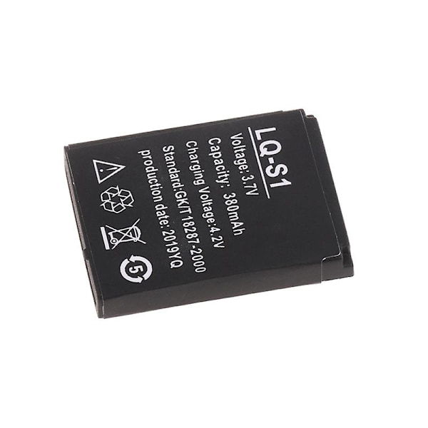 LQ-S1 3.7V 380mAh Ladattava Li-ion-akku älykellolle Uusi h