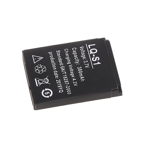 LQ-S1 3.7V 380mAh Uppladdningsbart Li-ion Batteri för Smartwatch Nytt h