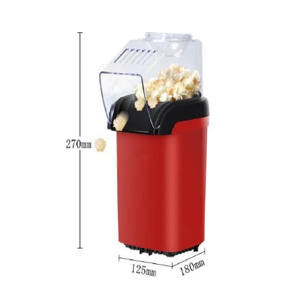 Mini kuumailmapopcornkone, pieni sähköpuhallintyyppinen, popcornkone kotikäyttöön.