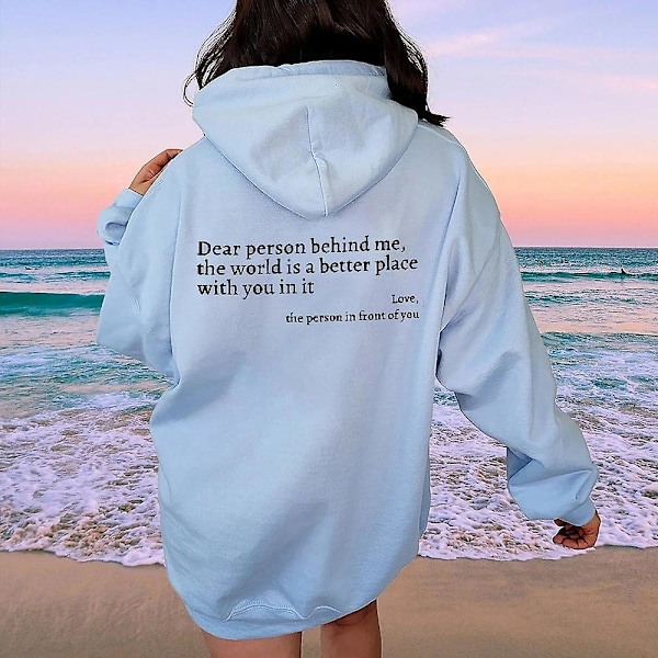 Sweatshirt Person Hættetrøje Person Hættetrøje, Kære S/M/L/XL/XXL/3XL/4XL Hvid 4XL White