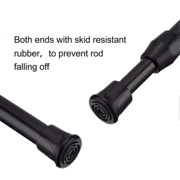 2 sæt tilbehør: 1 sæt skabsspændestangsfjeder 11,81 til 20 tommer & 1 sæt kraftig skabsstang 1-1/3 tommer Black & silver