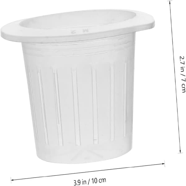20 Hydroponiska Växtnätkrukor Hydroponiska Korgar Hydroponisk Kopp Hydroponiska Nätkrukor Transparent Plastnät (10x7cm) 10*7cm