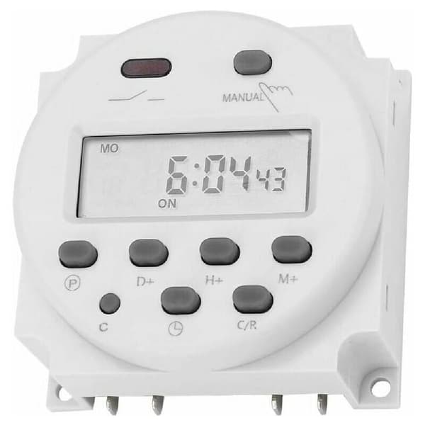 Timerbrytare 12V 16A Digital Elektronisk LCD Tidsreläbrytare Pro