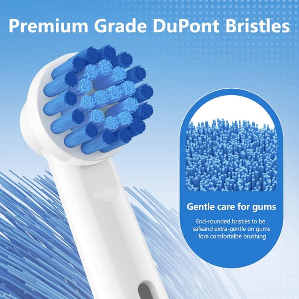 Erstatningsbørster til Oral B Braun Sensitive, Bløde børster til følsomt tandkød, 8 stk.