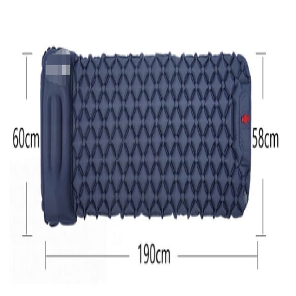 Luftmadras Ultralet Oppustelig Luftmadras til Camping Indbygget Pumpe Sort Sort Sort BLACK Black