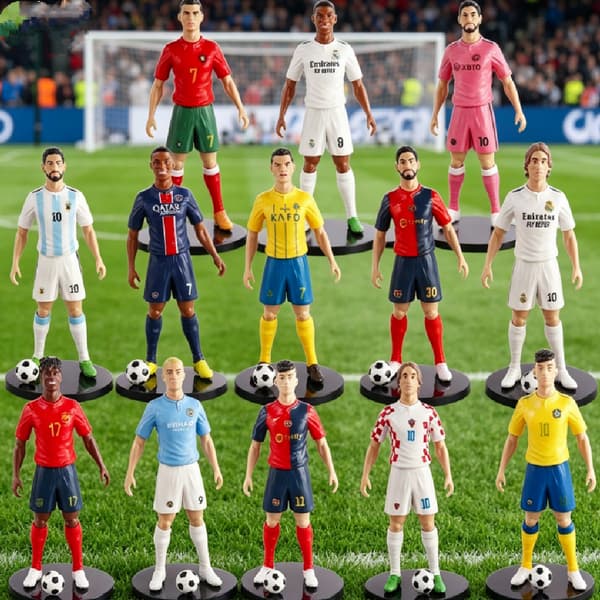 2026 Verdensfodbold Mbappe Actionfigur, 21 cm Real Madrid Nr. 9 Samlerstatue med Base, Fodboldstjerne Model Legetøj til Fans
