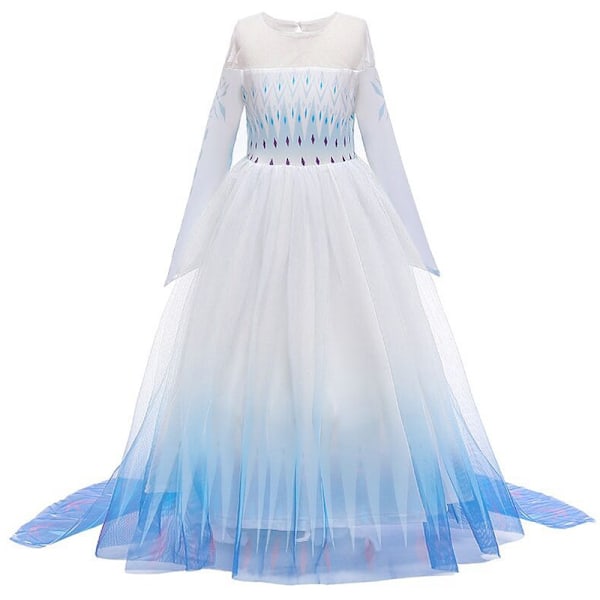 Prinsessa Elsa-dräkt Frozen Elsa-klänning 10 cm ljusblå-Xin Ljusblå 140 Light Blue