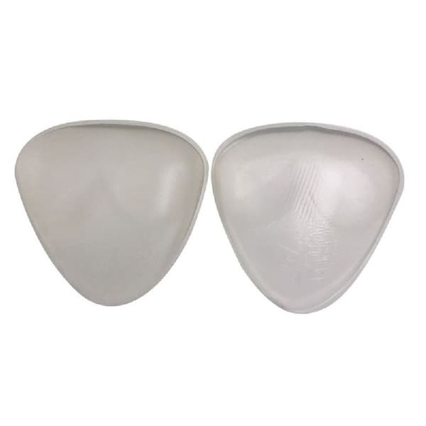 Gennemsigtige silikone bh-indlæg - Trekantede (2 x 60 gram)
