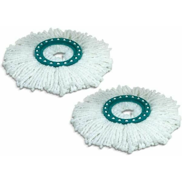 2-pakning Clean Twist Disc Mopp Erstatningshoder, Ideell for Fliser