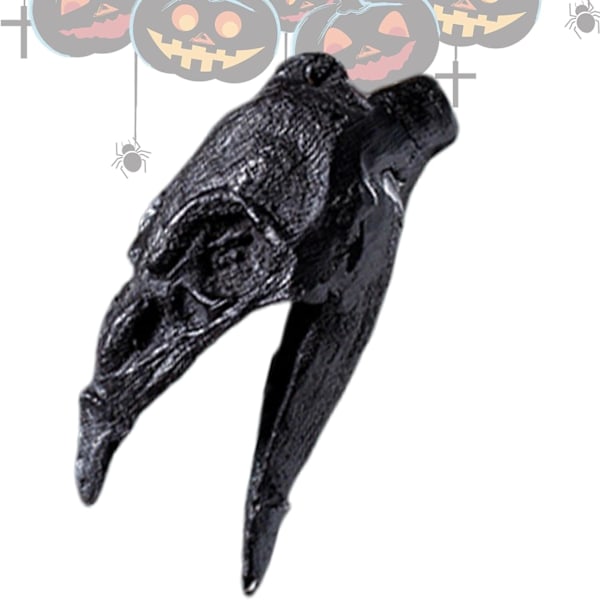 Ægte Aztekisk Dødspibe - Kragenæbdesign, Halloweendekoration med Distinkt Lyd