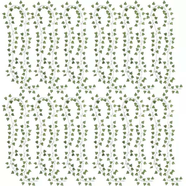 25 meter Efeu Guirlande / Blad Guirlande - 2 m lang Green Grön