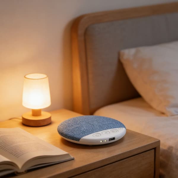 Bluetooth 5.4 Under-Pude Højttaler, Ultratynd Mini Lydmaskine, Trådløs Forbindelse, HiFi Stereo Lyd Pink