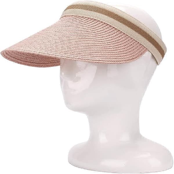 Damehatt med bred brem, stråhatt, golfsolhatt, sommerlue 1