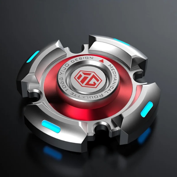 Stressaflastende Fidget Spinner Legering Lysende Hånd Gyroskop Stresslegetøj R188 Stille Leje Mand Jul gyro Voksen