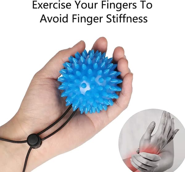 2-pak håndtræner, fingertræner, håndterapi æltebold, anti-stress massagebold, fingertræning, stresslindring