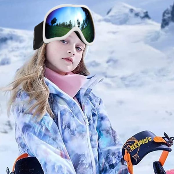 Snowboardglasögon för vuxna, män, kvinnor och glasögonbärare, UV-skydd